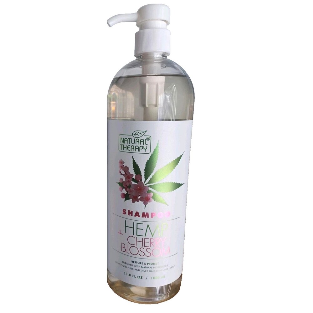 Natural Therapy Hemp Cherry Blossom Shampoo 33.8oz New Sealed
